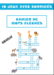 Cahier de mots fléchés à imprimer, , CE1, CE2