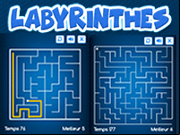 Jeu de labyrinthe en ligne, plusieurs niveaux