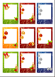 Étiquettes de Noël à imprimer gratuitement