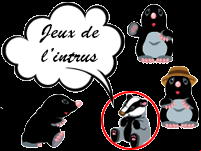Jeux de l'intrus en ligne, enfants de 4 à 6 ans