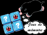 Jeux de mémoire en ligne ; enfants de 4 à 6 ans